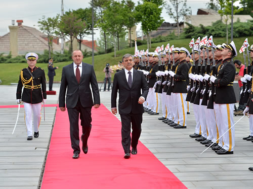 Cumhurbaşkanı Gül, Gürcistan Cumhurbaşkanlığı Sarayı'nda